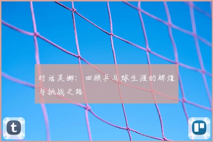 对话吴娜:回顾乒乓球生涯的辉煌与挑战之路